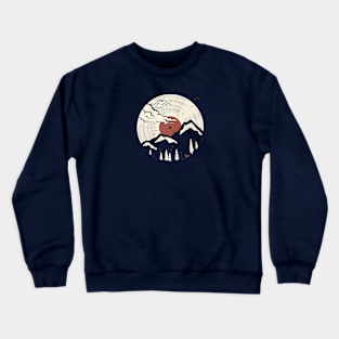 Mountain on vinyl Crewneck Sweatshirt